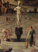 Antoine Caron Details of Caesar Augustus and the Tiburtine Sybil oil on canvas